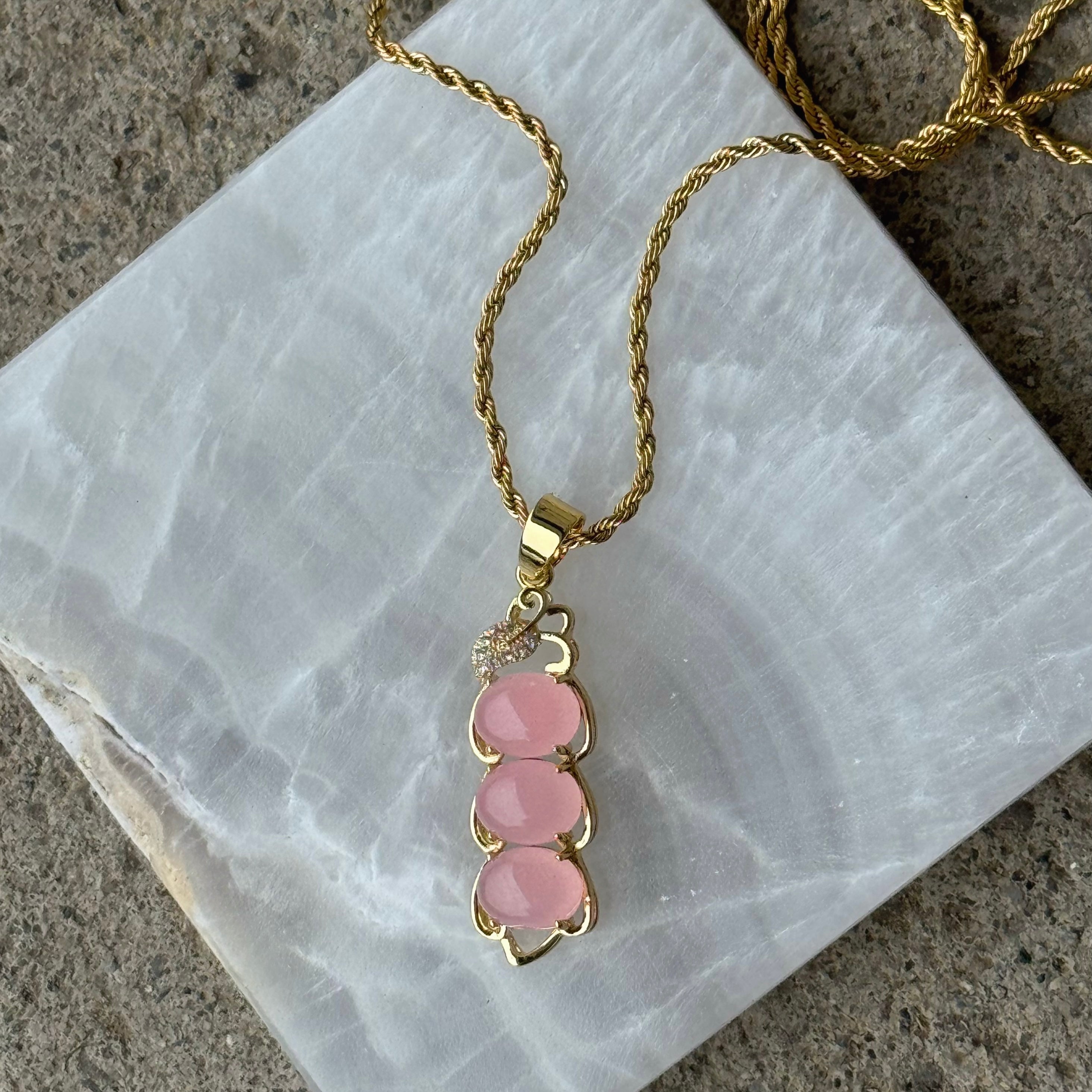JEDEN PINK JADE necklace