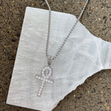SILVER BOLD ANKH necklace