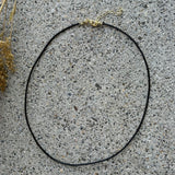THIN BLACK CHORD necklace