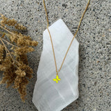 YELLOW BUTTERFLY SUPER MINI necklace