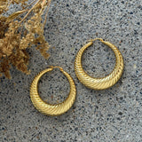 48MM GOLD TWISTED hoops