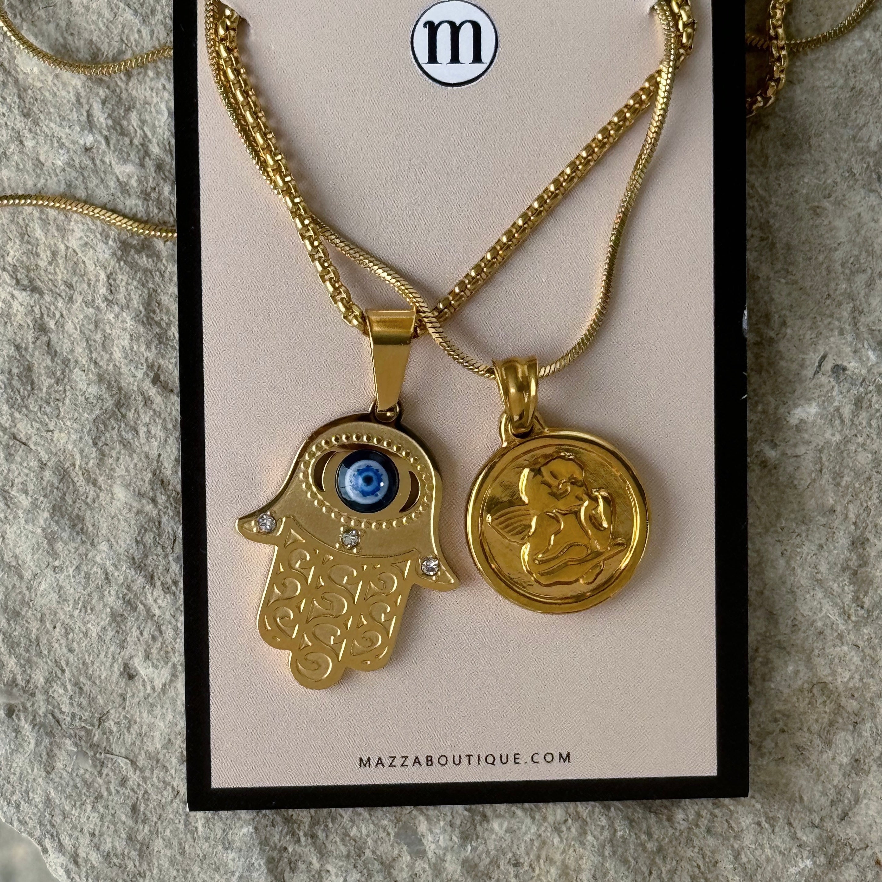 HAMSA EVIL EYE ANGEL set