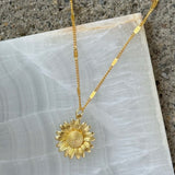 GOLDEN SUNFLOWER necklace