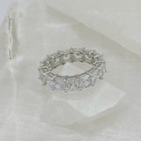 SILVER 5MM TALIA ring