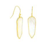 LONG MOTHER OF PEARL DANGLE earrings