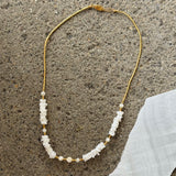 MOTHER OF PEARL HEISHI LIQUID GOLD necklace