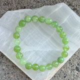8MM GREEN PERIDOT BEADED bracelet