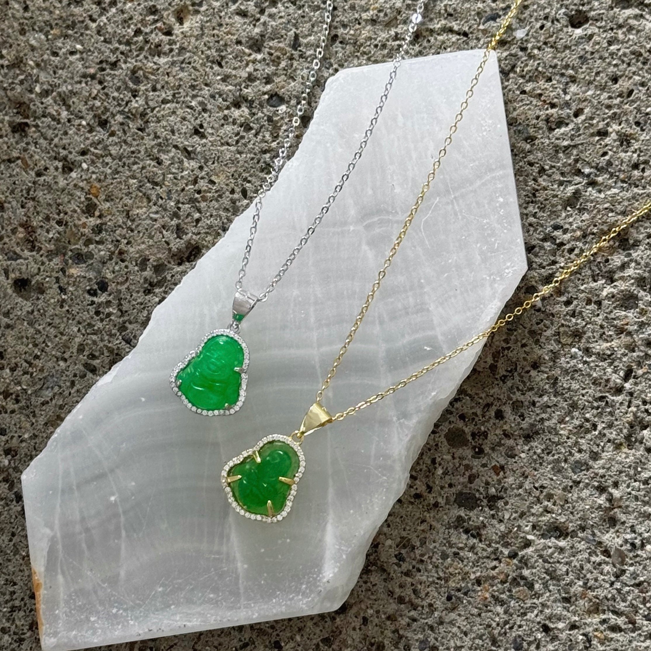 GREEN BUDDHA SUPER MINI necklace