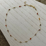 DESSERT BLOOM DIAMOND CUT PAPER CLIP necklace