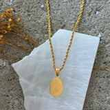GOLD OUR LADY GUADALUPE MINI necklace