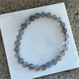 6MM LABRADORITE BEADED bracelet