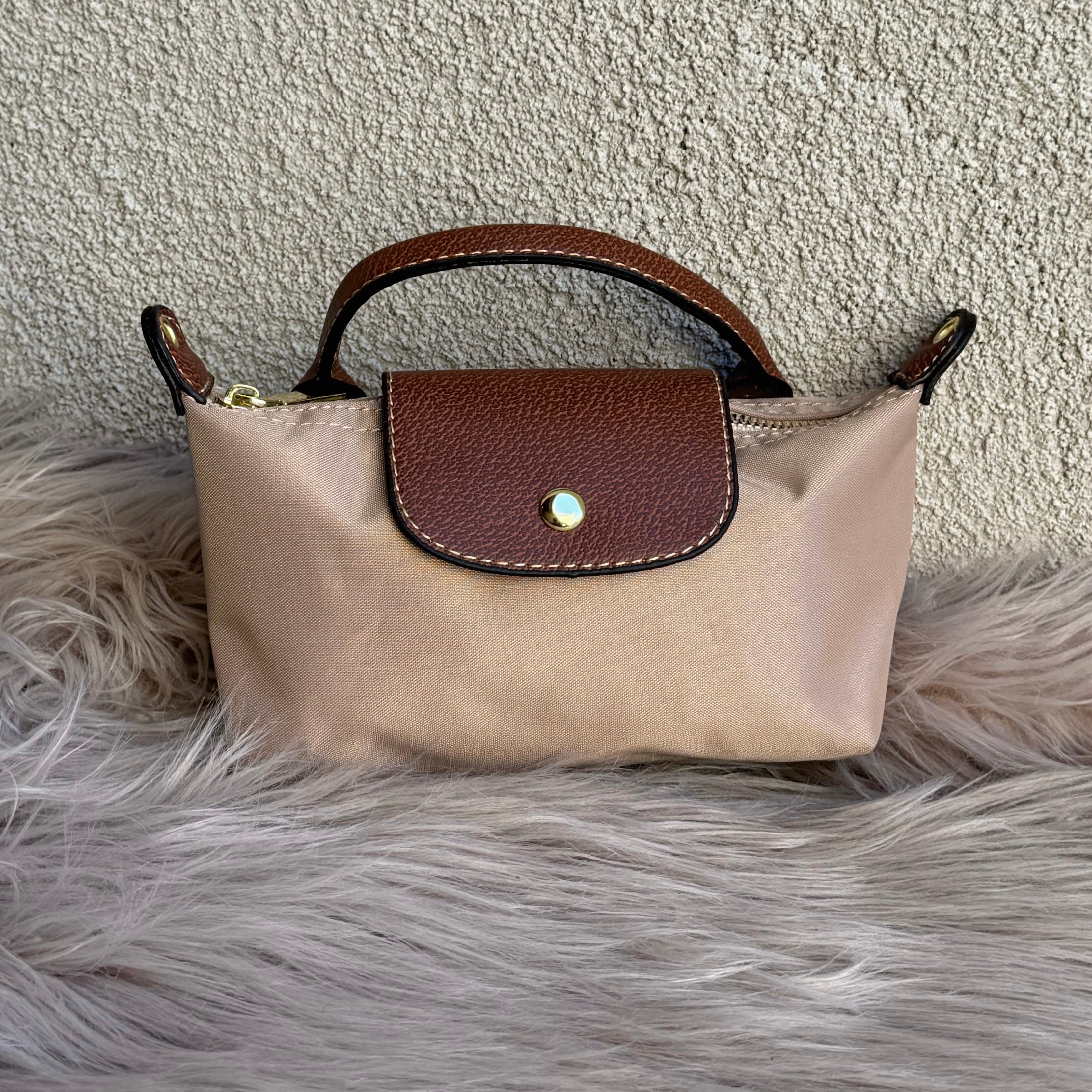BEIGE BLAIR MINI POUCH handbag