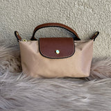 BEIGE BLAIR MINI POUCH handbag