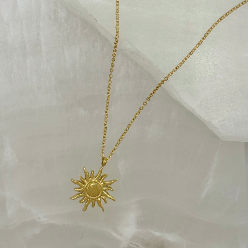 GOLD SUN SUPER MINI necklace