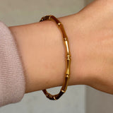 GOLD THIN BAMBOO bangle