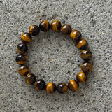 12MM TIGERS EYE BEADED bracelet
