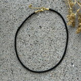 3MM BLACK TWISTED CHORD necklace