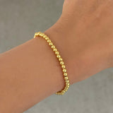 4MM GOLD BEADED bracelet