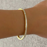 GOLD CRYSTAL LAYLA bangle
