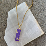 BAMBOO PURPLE JADE necklace