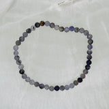 CRYSTAL CUT IOLITE BEADED bracelet
