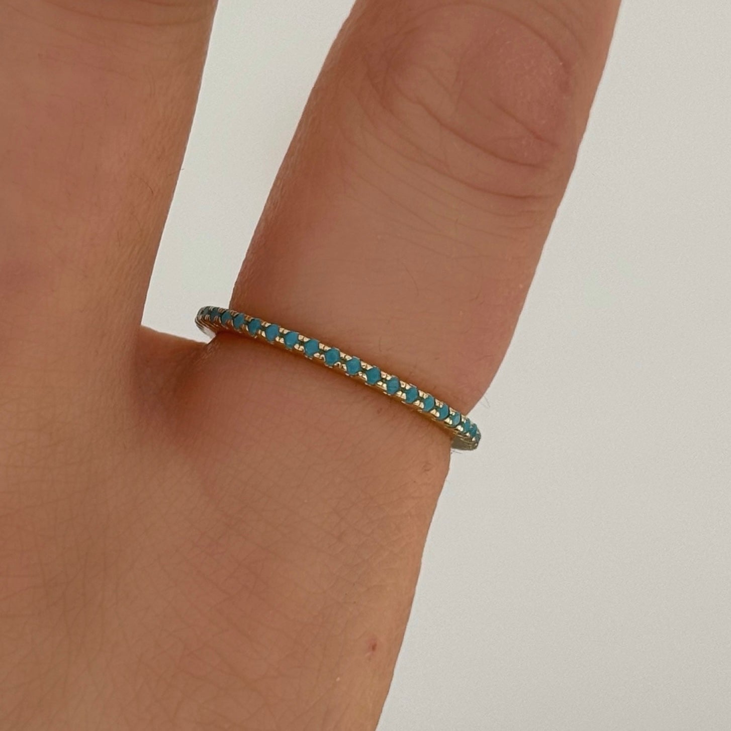 GOLD TURQUOISE DAINTY ring