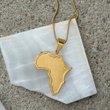 GOLD LARGE AFRICA necklace