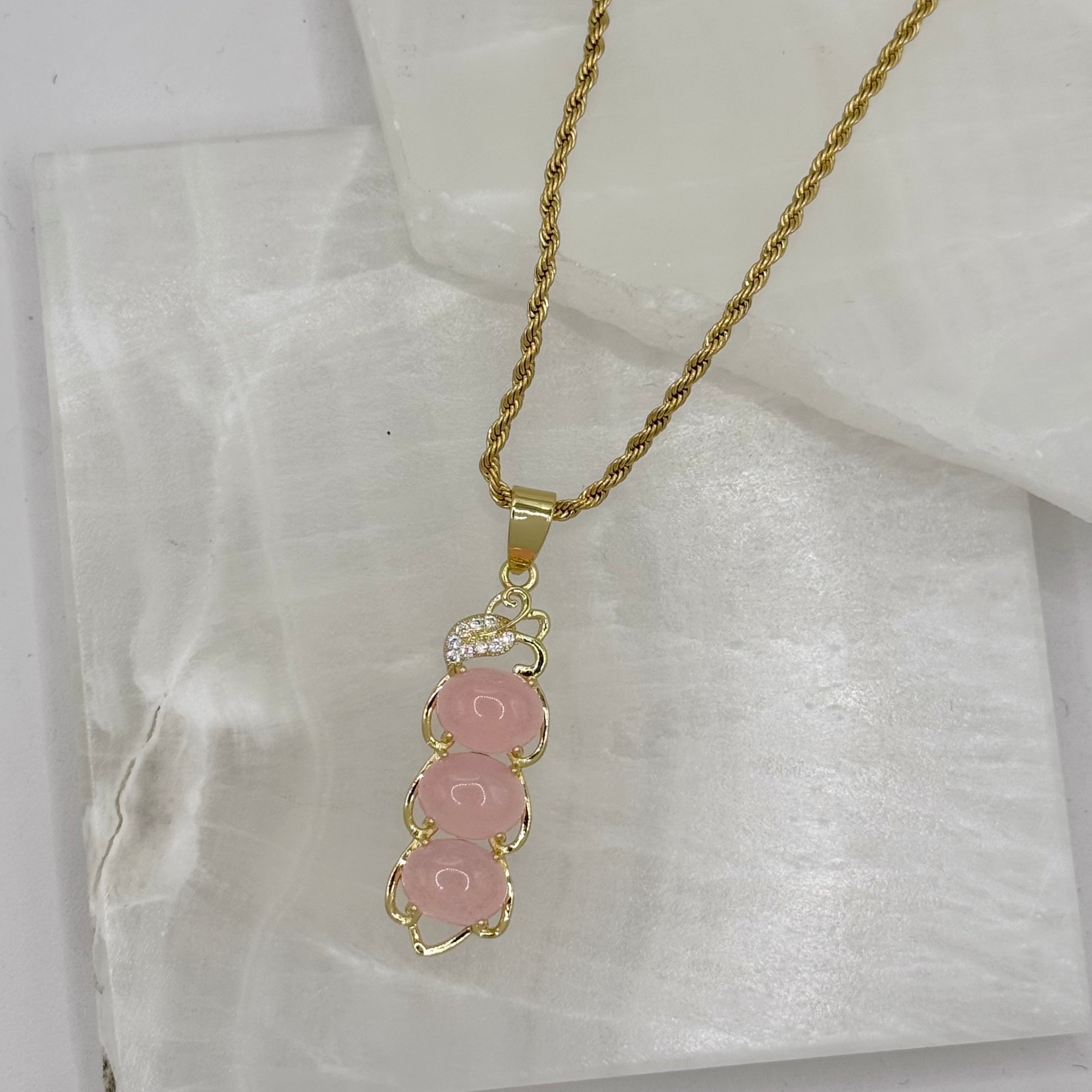 JEDEN PINK JADE necklace