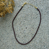 3MM BROWN TWISTED CHORD necklace