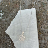 SILVER DIVINE OHM necklace