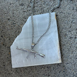 SILVER AK47 necklace