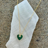 MALACHITE HEART MINI necklace
