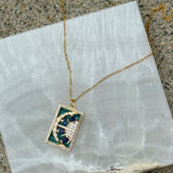 MOON & SUN MALACHITE necklace