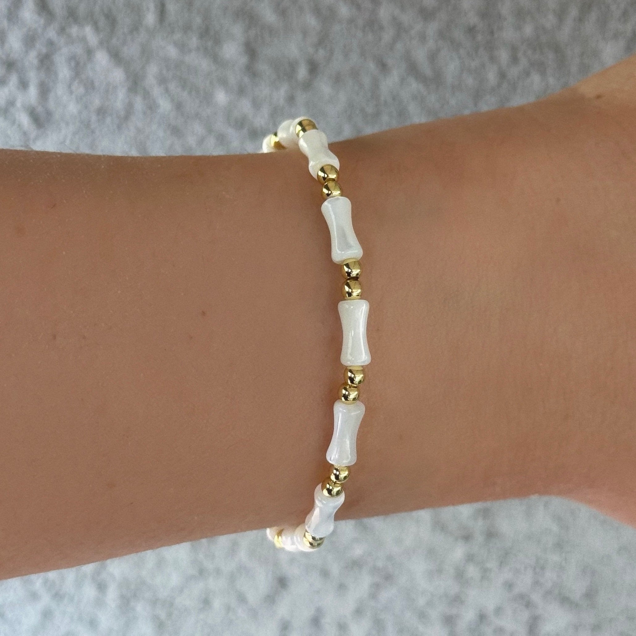 BAMBOO SHELL BEADED bracelet
