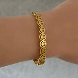 GOLD SMILEY bangle