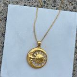 GOLDEN MOON & SUN necklace