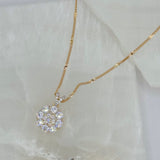 CRYSTAL FLOWER necklace