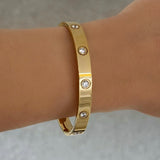 7MM GOLD LOVER bangle