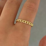GOLD CUBAN ring