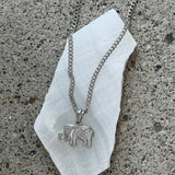 SILVER ELEPHANT necklace