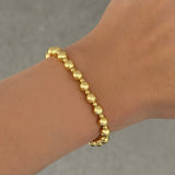 GOLD MIXED BEADED bracelet