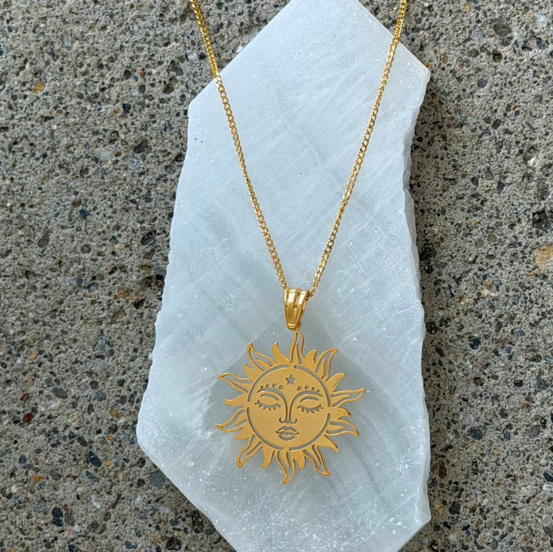 GOLDEN RENEWAL SUN necklace