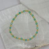 DIAMOND CUT AVENTURINE BEADED bracelet