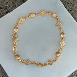 GOLD FLOWER BEADED bracelet