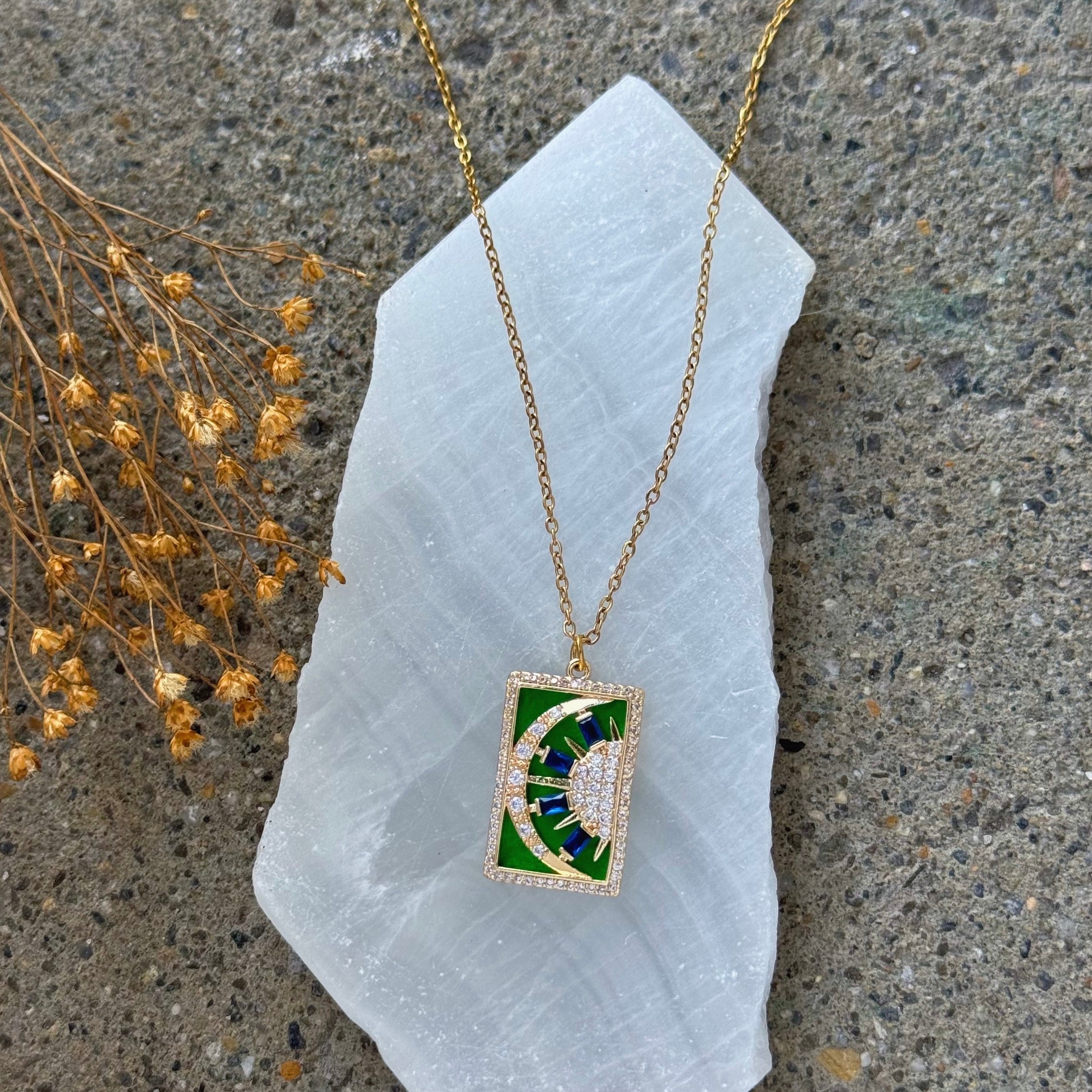 MOON & SUN CRYSTAL necklace