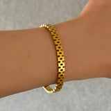 GOLD INFINITE SQUARE bangle