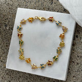 MULTICOLOR BUTTERFLY II anklet