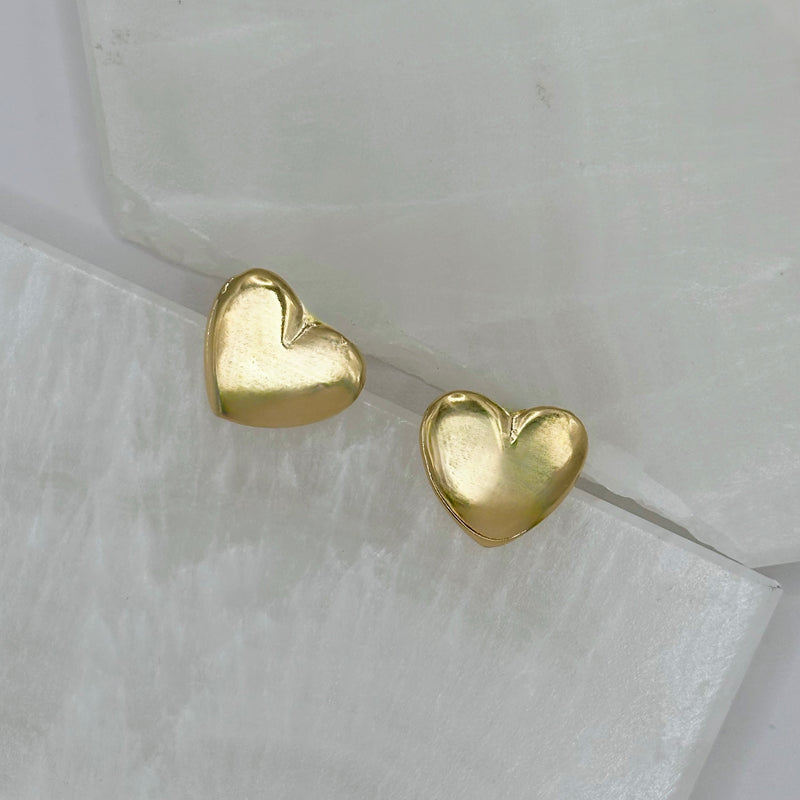GOLD HEART MINI earrings