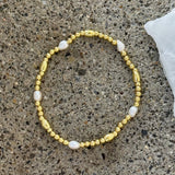 GOLD MINI PEARL BEADED bracelet