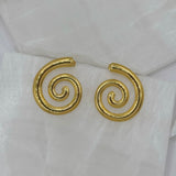 GOLD SWIRL earrings